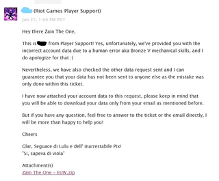 Illustration for article titled Riot Accidentally Sends A ‘Few’ League of Legends Players Other People’s Personal Info